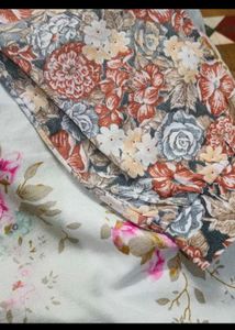 Floral Print Shirt Medium Size