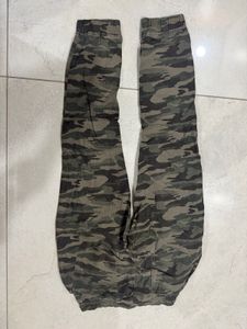 Camo Drawstring Cargo Pants