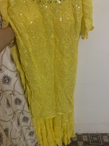 Yellow Embroidered Salwar Kameez