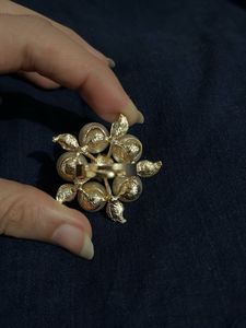 Pearl Diamond Blossom Statement Ring – Elegant Flo
