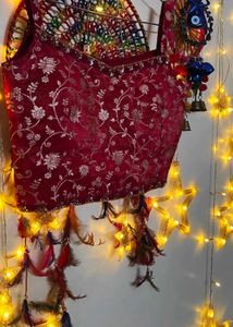 Elegant Red Embroidered Kurta Set