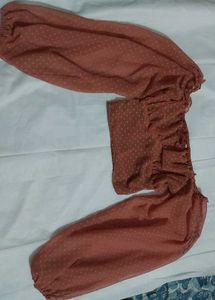 Chic Swiss Dot Puff Sleeve Top