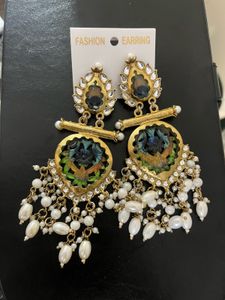 Designer Peacock Jhumka Earrings