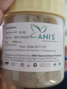 Ani's Natural Hair Removal Powder