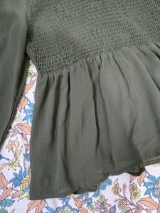 Chic Smocked Peplum Top