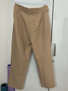 Chic Tan Front Pleated Pants