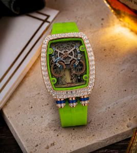 JACOB &amp; CO EPIC X CHRONO BAGUETTE GREEN WATCH ⌚💚✨