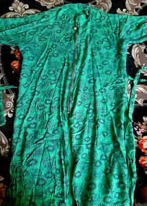 Floral Print Bomber Jacket Kurti For Women