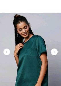 Stylish Satin Teal Top