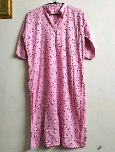 Pink Floral Kurta