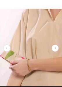Chic Beige Abstract Print Midi Dress