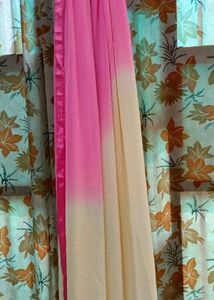 Ombre Pink & Cream duptta