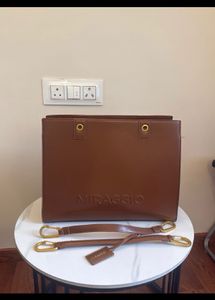 Miraggio Brown Tote Bag