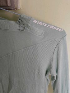 Light Green Long Sleeve Top