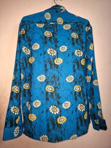 Vibrant Floral Print Unisex Shirt