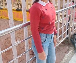 Cute Red  Sweater