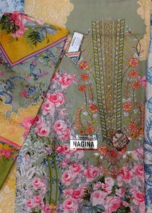 Floral Print Dress Material