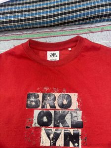 Zara Red Tshirt At Good Condition