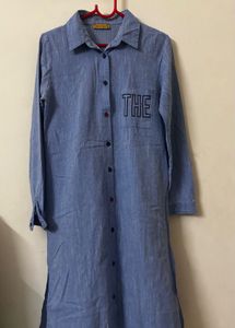 Blue A-line Top