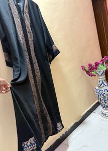 imported Black Abaya with Embellishments