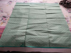 pure cotton sea green saree 🤍✨
