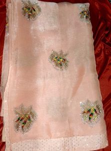 Elegant Peach Sareeand Yellow Saree Combo