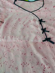 free delivery Comfortable Pink Printed Nightgown