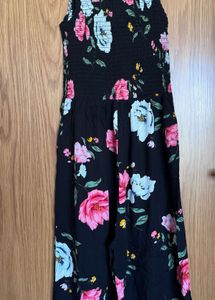 Floral Print Jumpsuit with cover up jacket