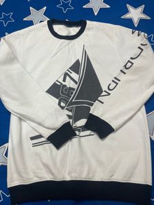 Nautica White Graphic Sweatshirt