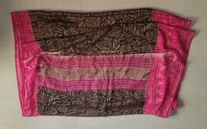 Printed  brasso Saree