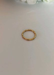 Elegant Bamboo Design Ring