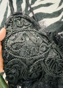 Black Lace Bralette Crop Top