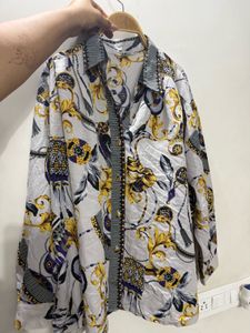 Stylish Printed Button-Down Shirt