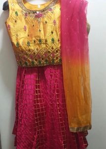 Haldi Look Dress Size S,m,l Fit