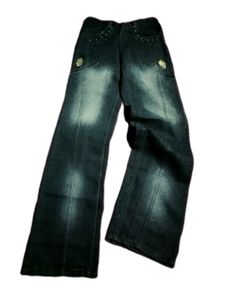 RARE Y2K EMBELLISHMENT STRAIGHT FIT JEANS