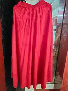 Embroidered Rust 2 Pcs Dress For Karwachauth