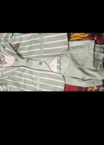Boys Striped Party Suit Blezer Combo