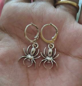 Spider Hoop Earrings