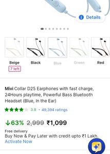 MIVI Collor D25 Neckband