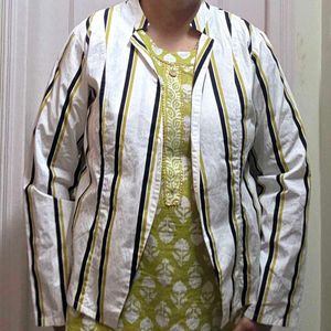AND Striped Blazer