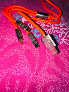 Vibrant Orange Charging Cable Set