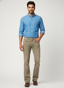 70% OFF Men's Khaki Bootcut Jeans