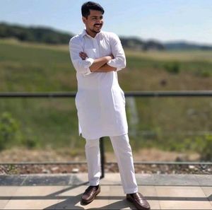 PURE ✨ COTTON Men's White Kurta Pajamas