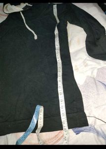Stylish Black Hooded top autumn