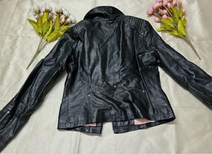ONLY Black Faux Leather Moto Jacket