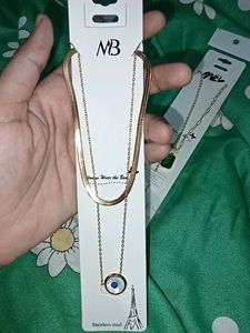 Elegant Double-Layer Evil Eye Necklace 🧿✨