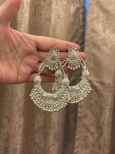 Stunning Pearl &amp; Kundan Drop Earrings combo set