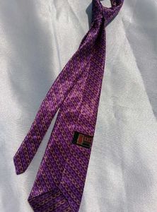 Purple Patterned Necktie