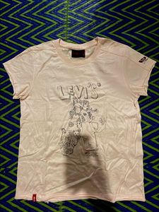 Levi’s Girls' Light Pink Doodle Graphic T-Shirt
