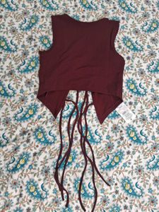 🌶y2k Lace-up Butterfly Top🌶